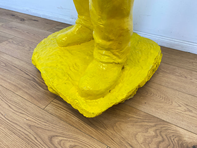 WMK Art # 1/2 Moderne Gipskunst in Lebensgröße - 2 ausdrucksstarke Skulpturen mit Charakter zwischen Pop und Nachdenklichkeit # Statuen Gibsfigur Kunstobjekt Kunstwerk Kunst Loft Dekoration Menschen