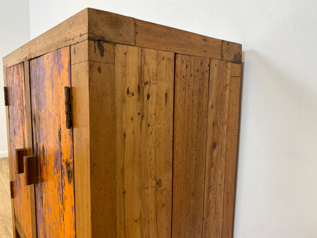 Boatwood by WMK # Freundliche & nachhaltige Kommode aus altem Bootsholz, ein handgefertigtes Unikat aus massivem Teakholz # Schrank Sideboard Anrichte Wäschekommode Wickelkommode Schuhschrank Cabinet