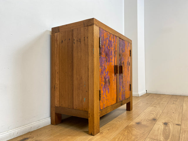 Boatwood by WMK # Freundliche & nachhaltige Kommode aus altem Bootsholz, ein handgefertigtes Unikat aus massivem Teakholz # Schrank Sideboard Anrichte Wäschekommode Wickelkommode Schuhschrank Cabinet