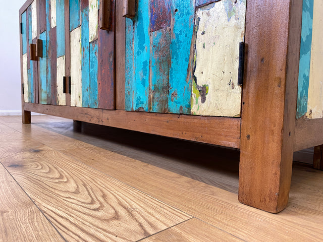 Boatwood by WMK I Nachhaltiges Sideboard handgefertigt aus altem Bootsholz