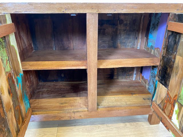 Boatwood by WMK I Nachhaltiges Sideboard handgefertigt aus altem Bootsholz