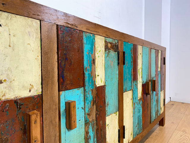 Boatwood by WMK I Nachhaltiges Sideboard handgefertigt aus altem Bootsholz
