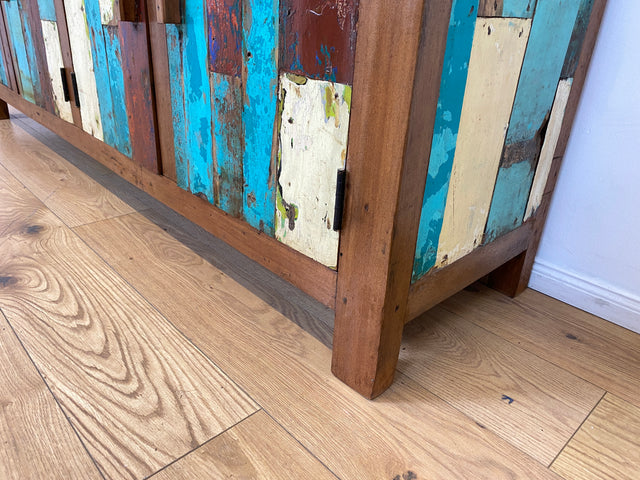 Boatwood by WMK I Nachhaltiges Sideboard handgefertigt aus altem Bootsholz