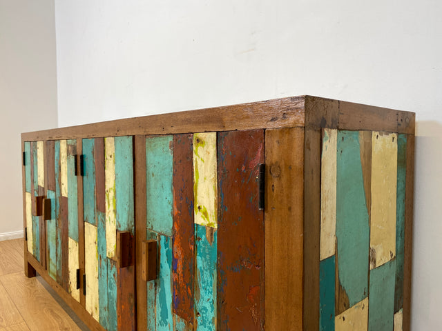 Boatwood by WMK I Nachhaltiges Sideboard handgefertigt aus altem Bootsholz