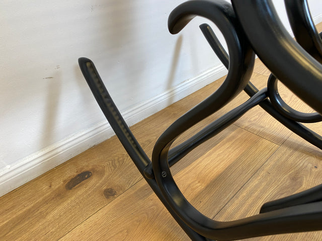 WMK # The Original! Famous and very well-preserved rocking chair Model 14 by Thonet with bentwood frame and Viennese wickerwork # Rocking armchair, reading chair, relaxation chair, vintage