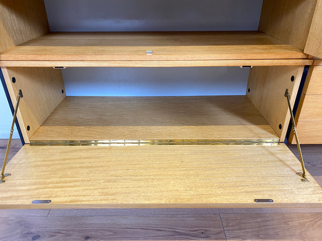 WMK I Kultiges modulares Designer Regalsystem 430 von Joachim Nebelung für VEB Hellerau I Regal Bücherregal Bücherschrank Regalwand Stringregal Sideboard Vitrine Mid-Century Vintage DDR 60er 70er