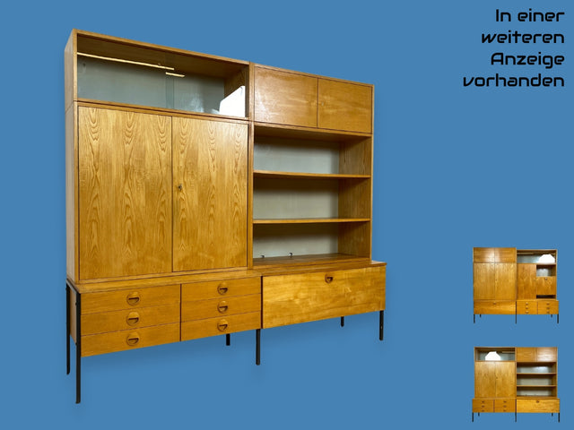 WMK I Kultiges modulares Designer Regalsystem 430 von Joachim Nebelung für VEB Hellerau I Regal Bücherregal Bücherschrank Regalwand Stringregal Sideboard Vitrine Mid-Century Vintage DDR 60er 70er