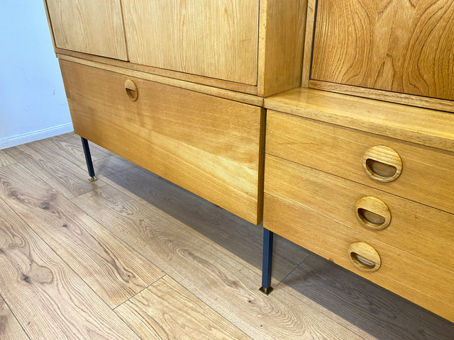 WMK I Kultiges modulares Designer Regalsystem 430 von Joachim Nebelung für VEB Hellerau I Regal Bücherregal Bücherschrank Regalwand Stringregal Sideboard Vitrine Mid-Century Vintage DDR 60er 70er