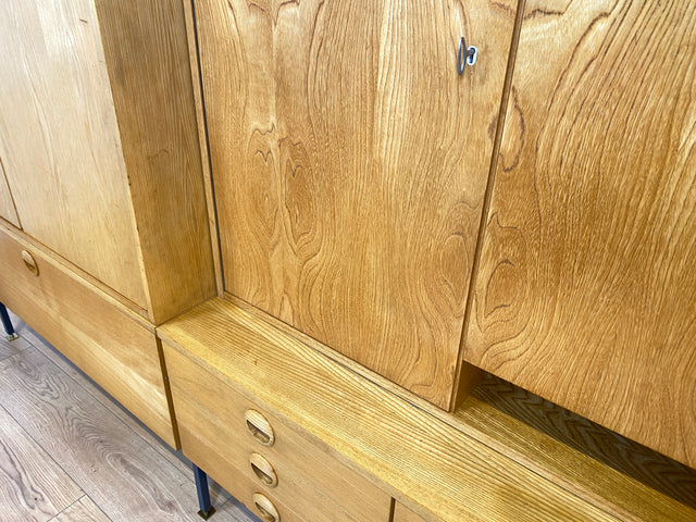 WMK I Kultiges modulares Designer Regalsystem 430 von Joachim Nebelung für VEB Hellerau I Regal Bücherregal Bücherschrank Regalwand Stringregal Sideboard Vitrine Mid-Century Vintage DDR 60er 70er