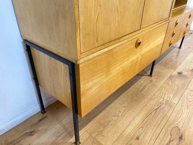 WMK I Kultiges modulares Designer Regalsystem 430 von Joachim Nebelung für VEB Hellerau I Regal Bücherregal Bücherschrank Regalwand Stringregal Sideboard Vitrine Mid-Century Vintage DDR 60er 70er