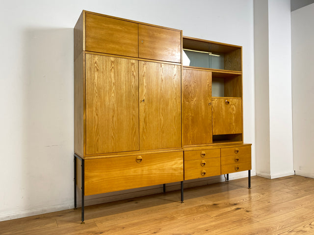 WMK I Kultiges modulares Designer Regalsystem 430 von Joachim Nebelung für VEB Hellerau I Regal Bücherregal Bücherschrank Regalwand Stringregal Sideboard Vitrine Mid-Century Vintage DDR 60er 70er
