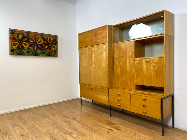 WMK I Kultiges modulares Designer Regalsystem 430 von Joachim Nebelung für VEB Hellerau I Regal Bücherregal Bücherschrank Regalwand Stringregal Sideboard Vitrine Mid-Century Vintage DDR 60er 70er