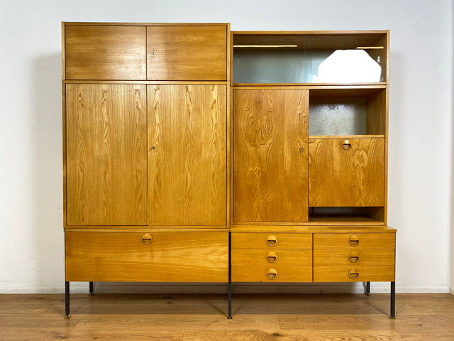WMK I Kultiges modulares Designer Regalsystem 430 von Joachim Nebelung für VEB Hellerau I Regal Bücherregal Bücherschrank Regalwand Stringregal Sideboard Vitrine Mid-Century Vintage DDR 60er 70er