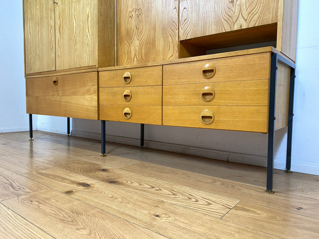 WMK I Kultiges modulares Designer Regalsystem 430 von Joachim Nebelung für VEB Hellerau I Regal Bücherregal Bücherschrank Regalwand Stringregal Sideboard Vitrine Mid-Century Vintage DDR 60er 70er