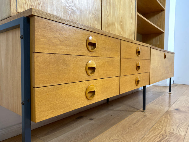WMK I Kultiges modulares Designer Regalsystem 430 von Joachim Nebelung für VEB Hellerau I Regal Bücherregal Bücherschrank Regalwand Stringregal Sideboard Vitrine Mid-Century Vintage DDR 60er 70er (Copy)