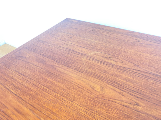 WMK I Stilvoller skandinavischer Mid-Century 2-in-1 Designer Couchtisch von Borge Mogensen für Fredericia Stolefabrik aus Teakholz I Wohnzimmertisch Satztisch Beistelltisch Danish Design Teak Vintage