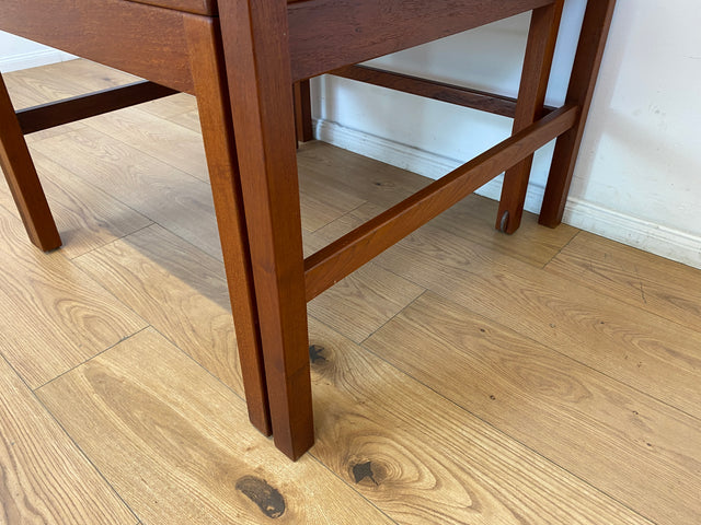 WMK I Stilvoller skandinavischer Mid-Century 2-in-1 Designer Couchtisch von Borge Mogensen für Fredericia Stolefabrik aus Teakholz I Wohnzimmertisch Satztisch Beistelltisch Danish Design Teak Vintage