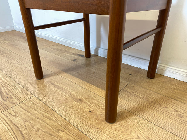 WMK I Set aus 6 stilvollen skandinavischen Mid-Century Designer Stühlen von Farstrup I Teakholz Rahmen & Wollbezug I Stühle Chairs Esszimmer Küchen Holz Danish Design Vintage Berlin Leipzig Rostock