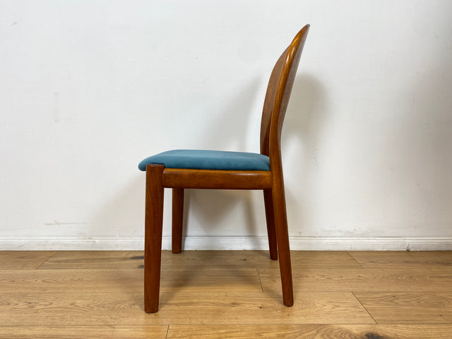 WMK # Set aus 6 raren & sehr gut erhaltenen skandinavischen Designerstühlen by John Mortensen for Koefoed Hornslet aus Teakholz # Stühle Esszimmerstühle Dining Chairs Danish Design Mid-Century Vintage