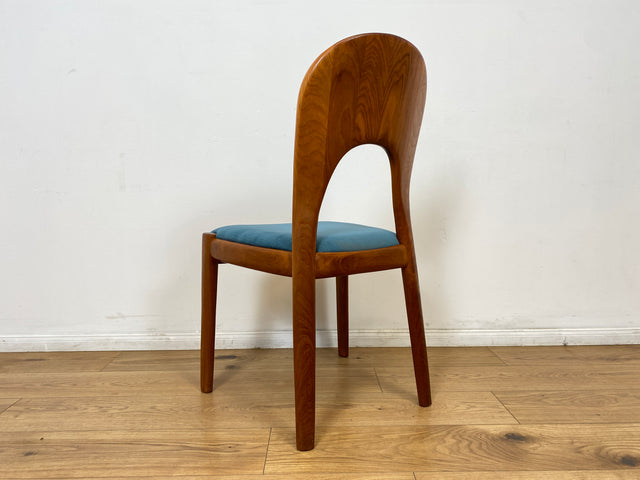 WMK # Set aus 6 raren & sehr gut erhaltenen skandinavischen Designerstühlen by John Mortensen for Koefoed Hornslet aus Teakholz # Stühle Esszimmerstühle Dining Chairs Danish Design Mid-Century Vintage