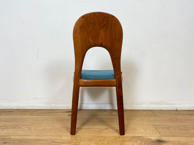 WMK # Set aus 6 raren & sehr gut erhaltenen skandinavischen Designerstühlen by John Mortensen for Koefoed Hornslet aus Teakholz # Stühle Esszimmerstühle Dining Chairs Danish Design Mid-Century Vintage