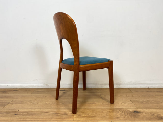 WMK # Set aus 6 raren & sehr gut erhaltenen skandinavischen Designerstühlen by John Mortensen for Koefoed Hornslet aus Teakholz # Stühle Esszimmerstühle Dining Chairs Danish Design Mid-Century Vintage