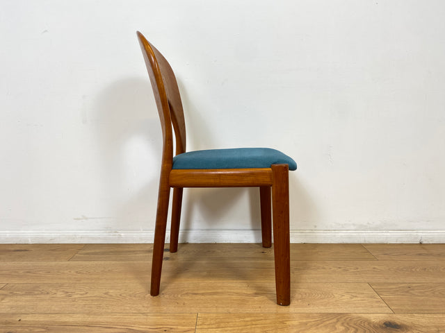 WMK # Set aus 6 raren & sehr gut erhaltenen skandinavischen Designerstühlen by John Mortensen for Koefoed Hornslet aus Teakholz # Stühle Esszimmerstühle Dining Chairs Danish Design Mid-Century Vintage