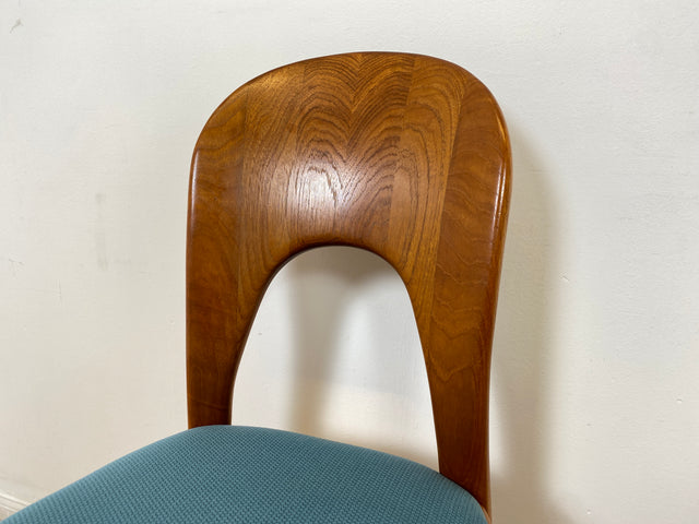 WMK # Set aus 6 raren & sehr gut erhaltenen skandinavischen Designerstühlen by John Mortensen for Koefoed Hornslet aus Teakholz # Stühle Esszimmerstühle Dining Chairs Danish Design Mid-Century Vintage