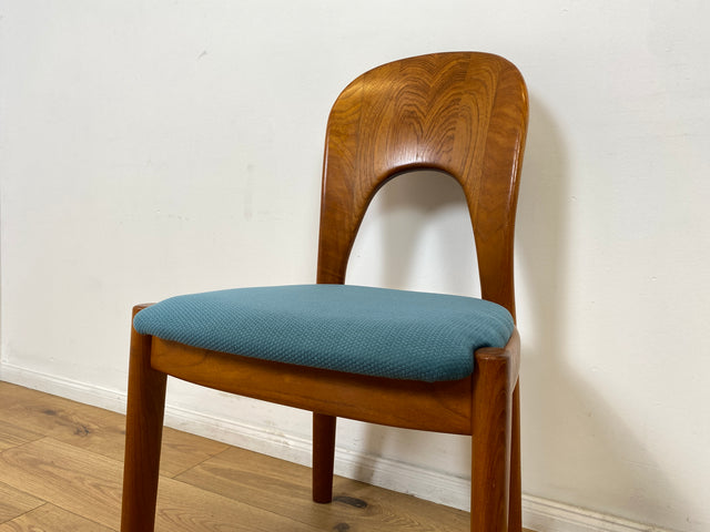 WMK # Set aus 6 raren & sehr gut erhaltenen skandinavischen Designerstühlen by John Mortensen for Koefoed Hornslet aus Teakholz # Stühle Esszimmerstühle Dining Chairs Danish Design Mid-Century Vintage
