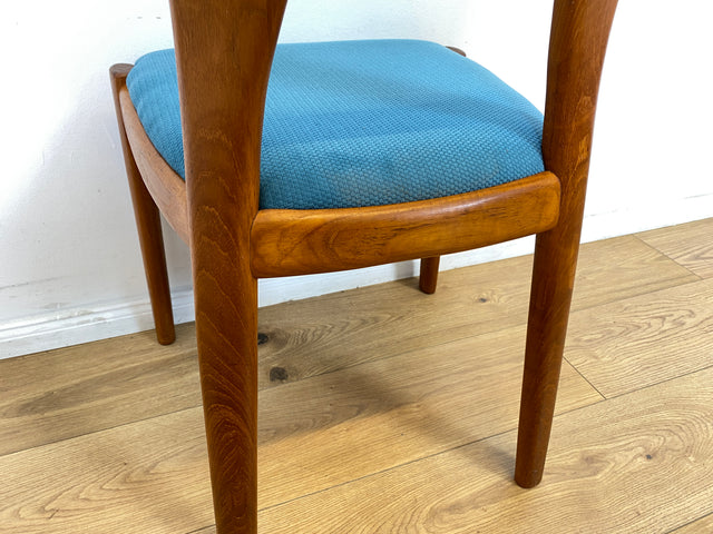 WMK # Set aus 6 raren & sehr gut erhaltenen skandinavischen Designerstühlen by John Mortensen for Koefoed Hornslet aus Teakholz # Stühle Esszimmerstühle Dining Chairs Danish Design Mid-Century Vintage