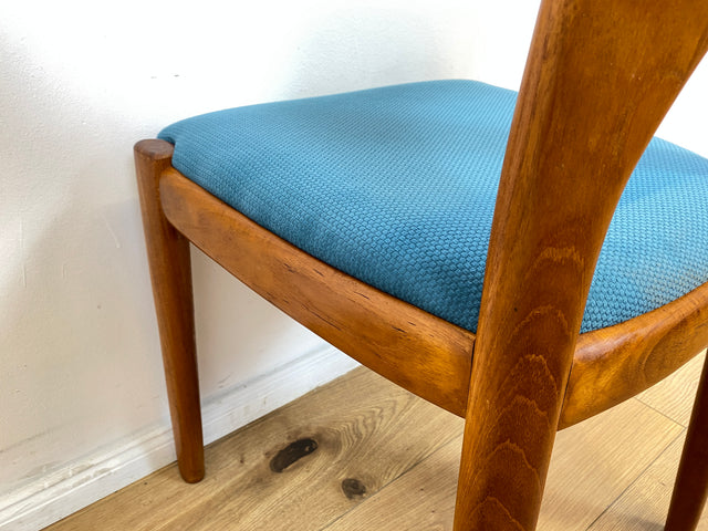 WMK # Set aus 6 raren & sehr gut erhaltenen skandinavischen Designerstühlen by John Mortensen for Koefoed Hornslet aus Teakholz # Stühle Esszimmerstühle Dining Chairs Danish Design Mid-Century Vintage