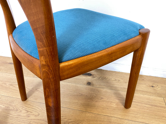 WMK # Set aus 6 raren & sehr gut erhaltenen skandinavischen Designerstühlen by John Mortensen for Koefoed Hornslet aus Teakholz # Stühle Esszimmerstühle Dining Chairs Danish Design Mid-Century Vintage