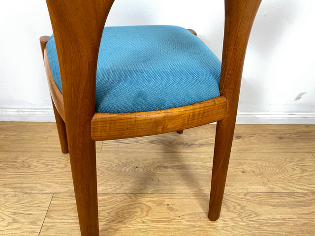 WMK # Set aus 6 raren & sehr gut erhaltenen skandinavischen Designerstühlen by John Mortensen for Koefoed Hornslet aus Teakholz # Stühle Esszimmerstühle Dining Chairs Danish Design Mid-Century Vintage