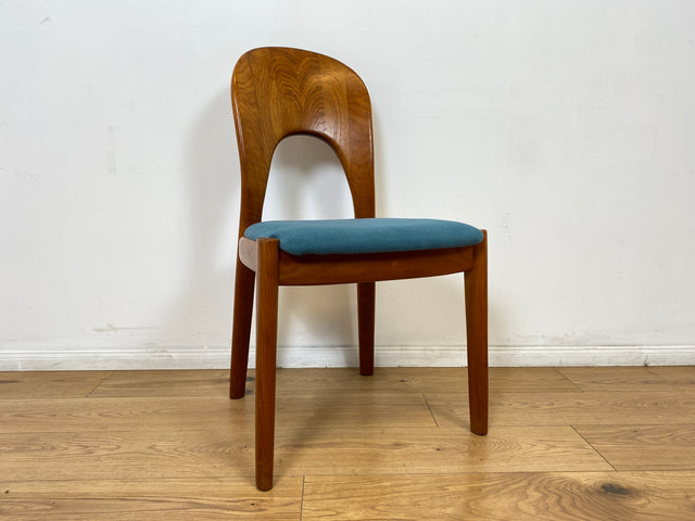 WMK # Set aus 6 raren & sehr gut erhaltenen skandinavischen Designerstühlen by John Mortensen for Koefoed Hornslet aus Teakholz # Stühle Esszimmerstühle Dining Chairs Danish Design Mid-Century Vintage