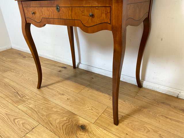 WMK I Eleganter und sehr gut erhaltener Stilmöbel Sekretär mit Intarsien, Messinggriffen & Schubladen I Schreibkommode Schreibtisch Schminktisch Schminkkommode Kommode Lady Vintage Berlin NRW Bayern