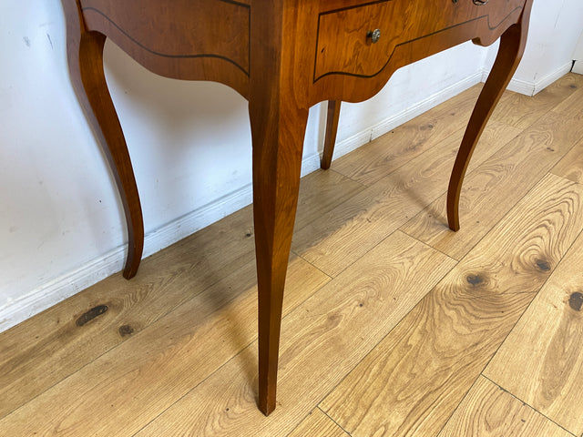 WMK I Eleganter und sehr gut erhaltener Stilmöbel Sekretär mit Intarsien, Messinggriffen & Schubladen I Schreibkommode Schreibtisch Schminktisch Schminkkommode Kommode Lady Vintage Berlin NRW Bayern