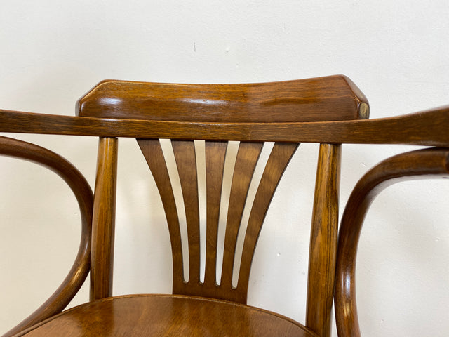 WMK # 1/2 Hochwertiger und sehr gut erhaltener Nachbau des berühmten Stuhl Nr. 24 von Thonet # Kaffeehausstuhl Bugholzstuhl Bistrostuhl Wiener Kaffeehaus Holzstuhl Küchenstuhl Esszimmerstuhl Vintage