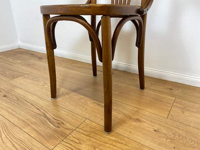 WMK # 1/2 Hochwertiger und sehr gut erhaltener Nachbau des berühmten Stuhl Nr. 24 von Thonet # Kaffeehausstuhl Bugholzstuhl Bistrostuhl Wiener Kaffeehaus Holzstuhl Küchenstuhl Esszimmerstuhl Vintage