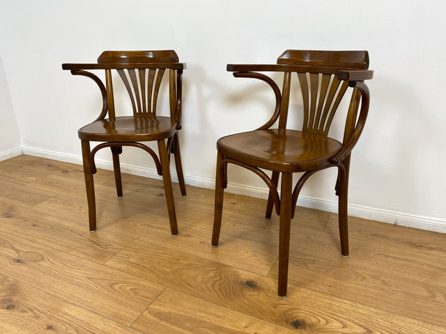 WMK # 1/2 Hochwertiger und sehr gut erhaltener Nachbau des berühmten Stuhl Nr. 24 von Thonet # Kaffeehausstuhl Bugholzstuhl Bistrostuhl Wiener Kaffeehaus Holzstuhl Küchenstuhl Esszimmerstuhl Vintage