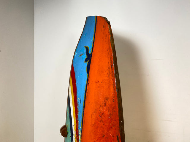 Boatwood by WMK I Einzigartige Vitrine handgefertigt aus altem Fischerboot I Glasvitrine Büchervitrine Bücherschrank Regal Geschirrschrank Küchenschrank Eckschrank Eckvitrine Einbaum Bootsmöbel Boot