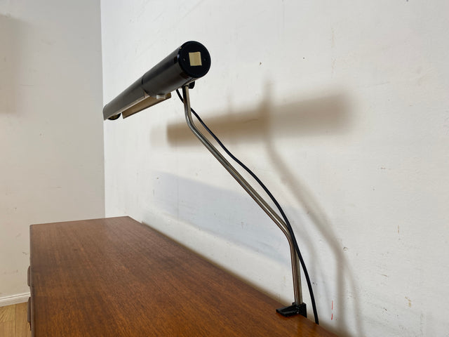 Sehr rare verstellbare Mid-Century Schwanenhals Tischleuchte von VEB NARVA I Lampe Leuchte Architektenlampe Schreibtischlampe Arbeitsleuchte Vintage Retro Werkstatt Ostalgie Industrie Design I