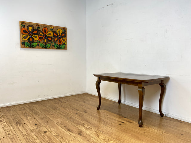 Sehr eleganter dunkler ausziehbarer 50er Jahre Chippendale Esstisch von Max Böhme I Tisch Holztisch Esszimmertisch Küchentisch Dining Table Mid-Century Vintage Barock I