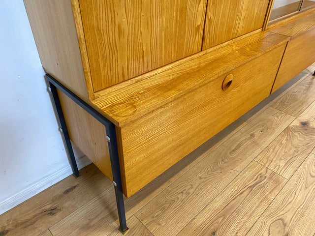 WMK I Stilvolles modulares Designer Regalsystem 430 I Joachim Nebelung I VEB Hellerau I Bücherschrank Highboard Regalwand Stringregal Wohnwand Vitrine Glasvitrine Mid-Century Vintage DDR 60er Retro I