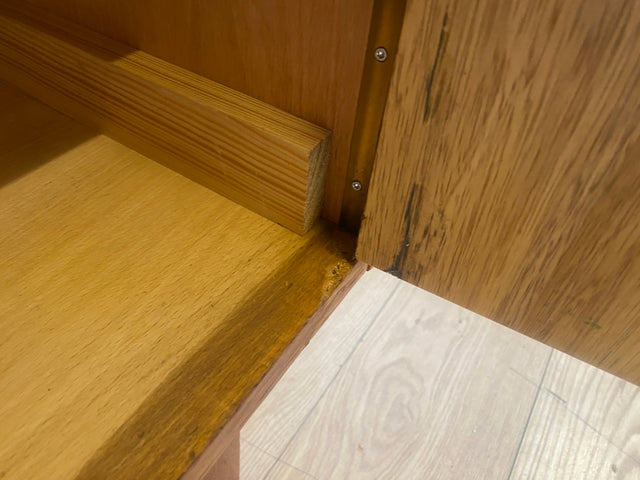 Kultiger Mid-Century Wäscheschrank Typ 602/B von Franz Ehrlich für VEB Hellerau aus 1963 in Eiche
