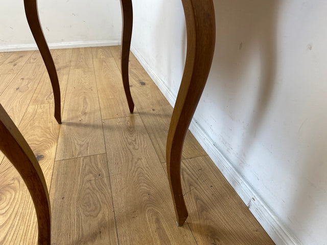 Eleganter aufklappbarer antiker Spieletisch in edlem Walnuss I Tisch Konsolentisch Konsole Esstisch Küchentisch Spieltisch Schreibtisch Jugendstil Chippendale Vintage I