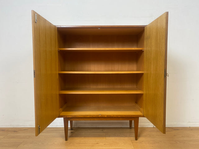 Kultiger Mid-Century Wäscheschrank Typ 602/B von Franz Ehrlich für VEB Hellerau aus 1963 in Eiche