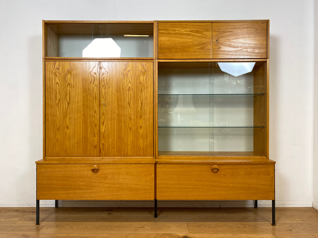 WMK I Stilvolles modulares Designer Regalsystem 430 I Joachim Nebelung I VEB Hellerau I Bücherschrank Highboard Regalwand Stringregal Wohnwand Vitrine Glasvitrine Mid-Century Vintage DDR 60er Retro I