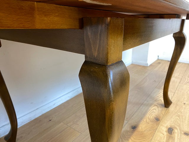 Sehr eleganter dunkler ausziehbarer 50er Jahre Chippendale Esstisch von Max Böhme I Tisch Holztisch Esszimmertisch Küchentisch Dining Table Mid-Century Vintage Barock I