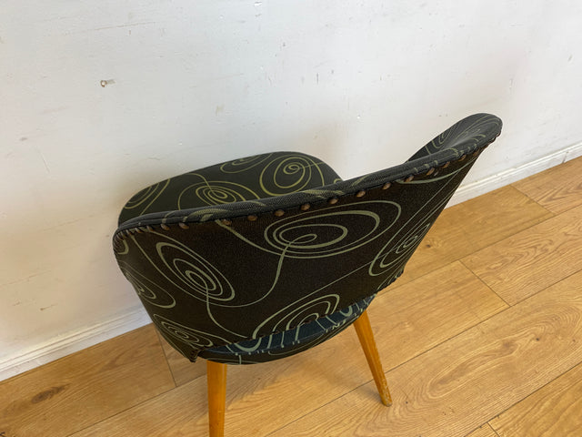 Seltener 50er Jahre Original Thonet Cocktailsessel mit tollem Originalbezug und Federkern Sitzen I Cocktail Sessel Stuhl Salonsessel Lesesessel Amrchair Vintage 60er I