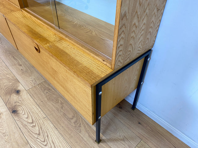 WMK I Stilvolles modulares Designer Regalsystem 430 I Joachim Nebelung I VEB Hellerau I Bücherschrank Highboard Regalwand Stringregal Wohnwand Vitrine Glasvitrine Mid-Century Vintage DDR 60er Retro I